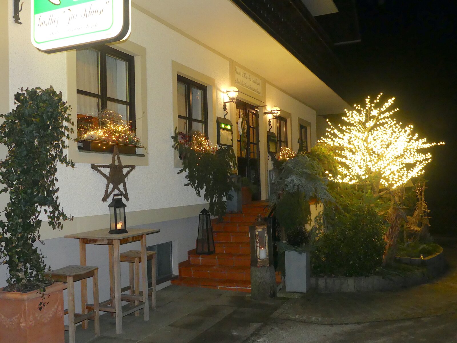 Gasthof "Zur Klause" Weihnachtsbeleuchtung